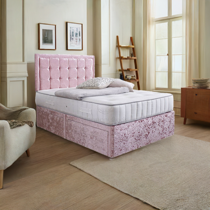 Anneliese Divan Bed Set with Mattress - TheBedCraze