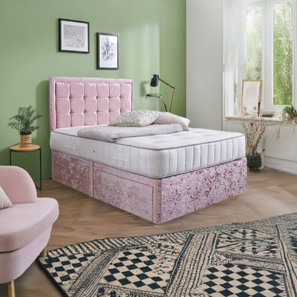 Anneliese Divan Bed Set with Mattress - TheBedCraze