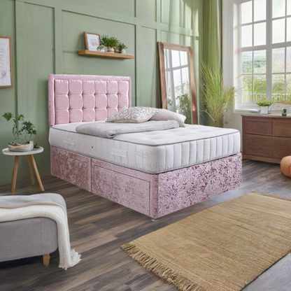 Anneliese Divan Bed Set with Mattress - TheBedCraze