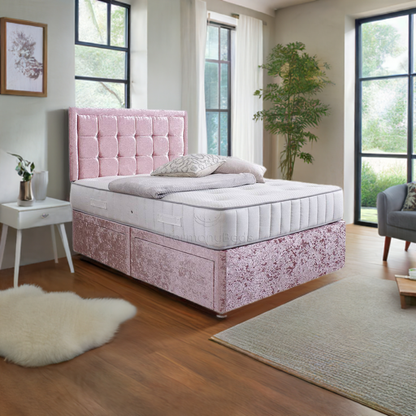 Anneliese Divan Bed Set with Mattress - TheBedCraze