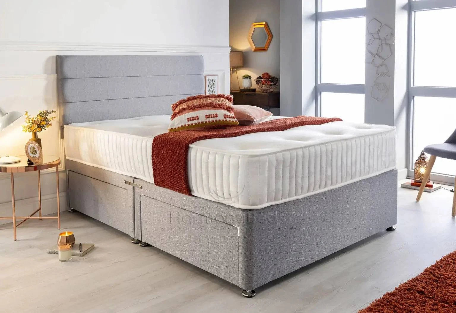 Ralph Divan Bed Set with Mattress - TheBedCraze
